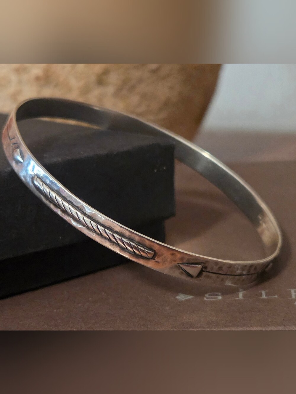 Silpada Sterling Silver Arrow Bangle